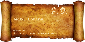Heibl Dorina névjegykártya
